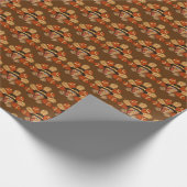 Thanksgiving Vakantiegeld omslagpapier voor kalkoe Cadeaupapier (Hoek)