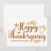 Thanksgiving Vakantiekaart Bedankkaart (Voorkant / Achterkant)