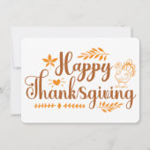 Thanksgiving Vakantiekaart Bedankkaart (Voorkant)