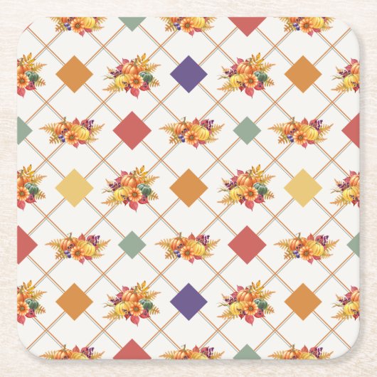 Thanksgiving Vakantiepapier Onderzetter (Voorkant)