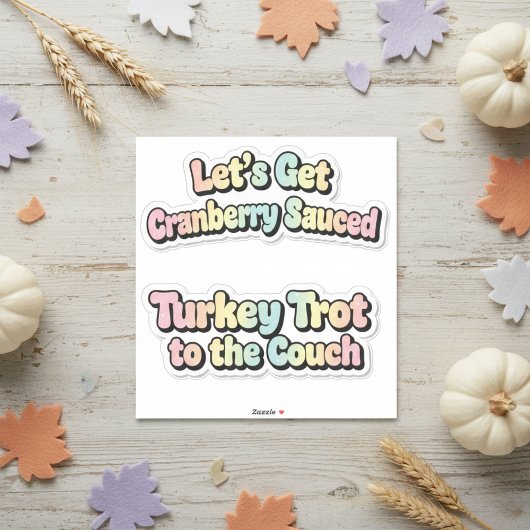 Thanksgiving-vakantietikset Sticker