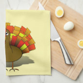 Thanksgiving van bezorgd Turkije Theedoek (Quarter Fold)