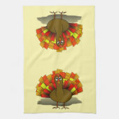 Thanksgiving van bezorgd Turkije Theedoek (Verticaal)