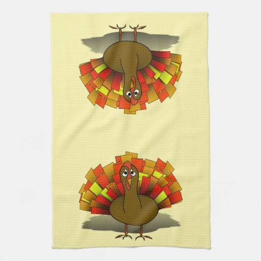 Thanksgiving van bezorgd Turkije Theedoek (Verticaal)