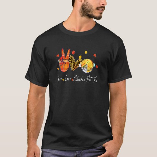 Thanksgiving van Chicken Halloween Kerstmis T-shirt (Voorkant)