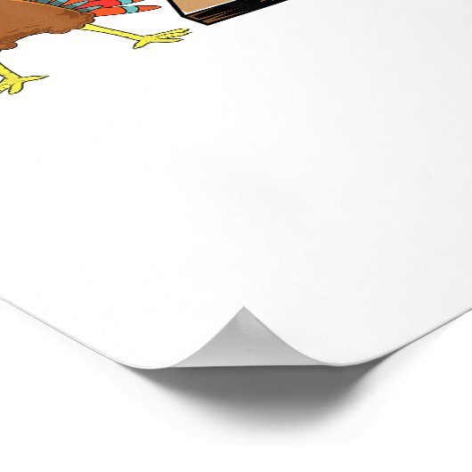 Thanksgiving van Corn Hole - Bodemafscheiding Turk Poster (Hoek)