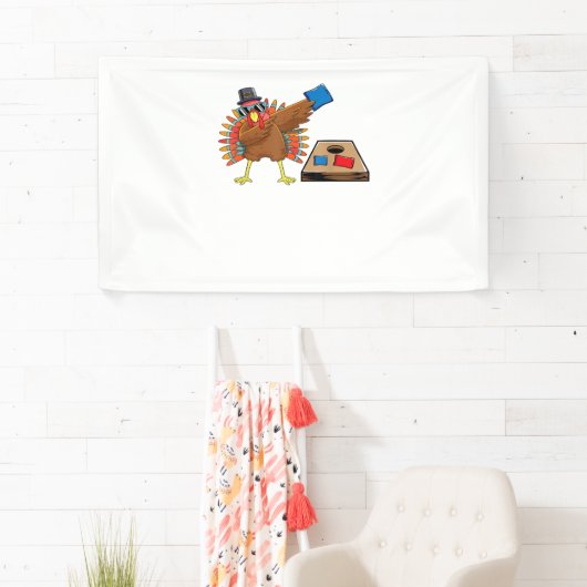 Thanksgiving van Corn Hole - Bodemafscheiding Turk Spandoek (Insitu)