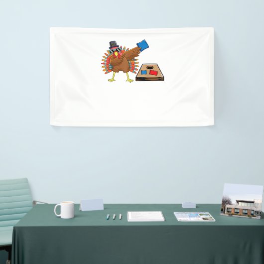 Thanksgiving van Corn Hole - Bodemafscheiding Turk Spandoek (Beurs)