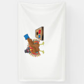 Thanksgiving van Corn Hole - Bodemafscheiding Turk Spandoek (Verticaal)