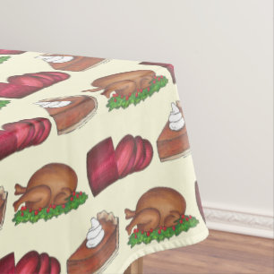 Thanksgiving van cranberry Pumpkin Pie Tafelkleed