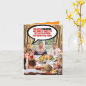 Thanksgiving van dankbare familie kaart (Gele Bloem)