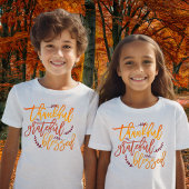 Thanksgiving van dankbare, gebufferde prijsopgave t-shirt