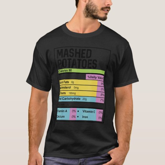 Thanksgiving van de familie Funny Mashed Potato Nu T-shirt (Voorkant)