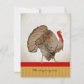 Thanksgiving van de feestdagen in Turkije Kaart (Achterkant)