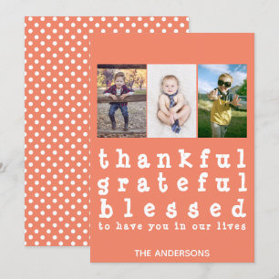 Thanksgiving van de goddeloze vrijgelaten poka Dot Kaart