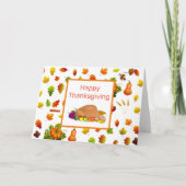 Thanksgiving van de groet van de Turkse leider Kaart (Voorkant)
