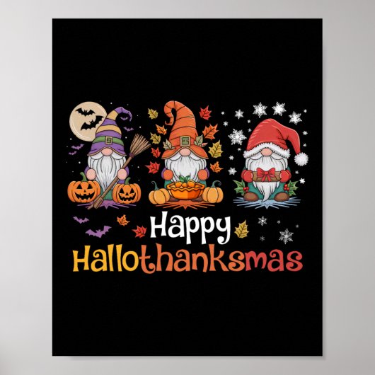Thanksgiving van de Halloween- Chris Hanksmas Gnom Poster (Voorkant)