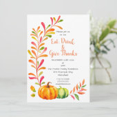 Thanksgiving van de Herfst van de kleurrijke pompo Kaart (Staand voorkant)