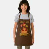 Thanksgiving van de kleine kalkoen van mama schort (Insitu)