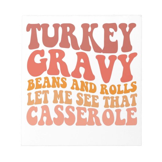 Thanksgiving van de Turkse garnalen Notitieblok (Voorkant)