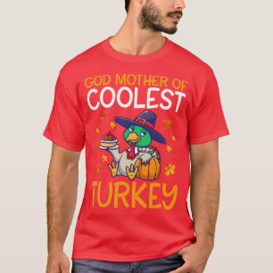 Thanksgiving van de Turkse pelgrim God Moeder van  T-shirt