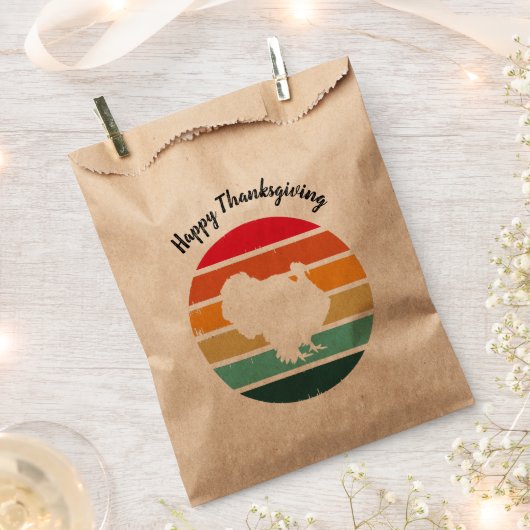 Thanksgiving van de vogelpest -  zonnebank bedankzakje (Geknipt)