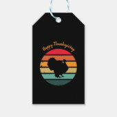 Thanksgiving van de vogelpest -  zonnebank cadeaulabel (Voorkant)