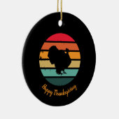 Thanksgiving van de vogelpest -  zonnebank keramisch ornament (Rechts)