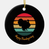 Thanksgiving van de vogelpest -  zonnebank keramisch ornament (Voorkant)