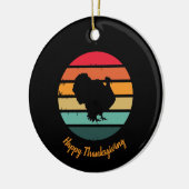 Thanksgiving van de vogelpest -  zonnebank keramisch ornament (Links)