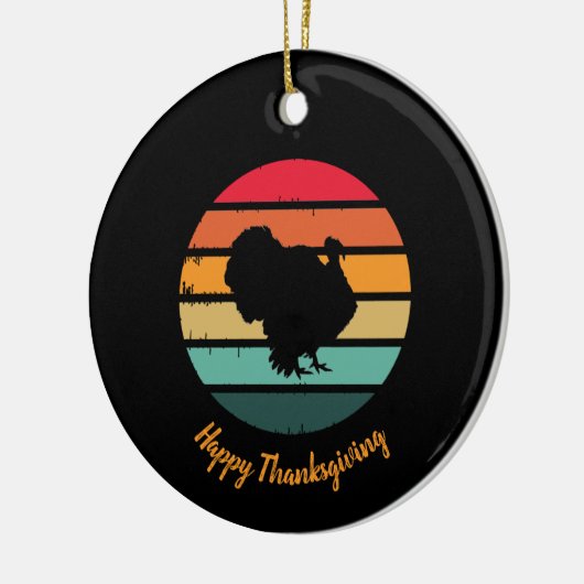 Thanksgiving van de vogelpest -  zonnebank keramisch ornament (Links)