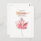 Thanksgiving van Elegant en Trendy Briefkaart (Voorkant / Achterkant)