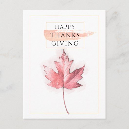Thanksgiving van Elegant en Trendy Briefkaart (Voorkant)