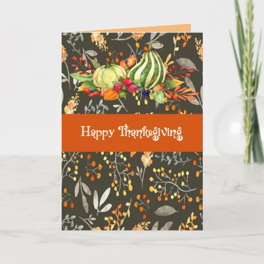 Thanksgiving van familielid kaart (Voorkant)