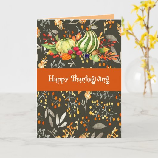 Thanksgiving van familielid kaart (Gele Bloem)