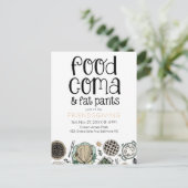 Thanksgiving van Fat Pants Friendsgiving  Briefkaart (Staand voorkant)