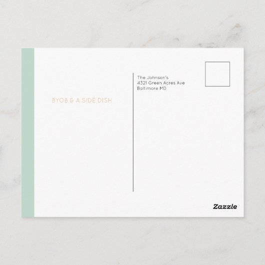 Thanksgiving van Fat Pants Friendsgiving  Briefkaart (Achterkant)