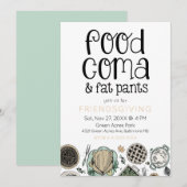 Thanksgiving van Fat Pants Friendsgiving Kaart (Voorkant / Achterkant)