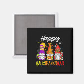 Thanksgiving van Gnomes Halloween Chris Magneet (Voorkant / Achterkant)