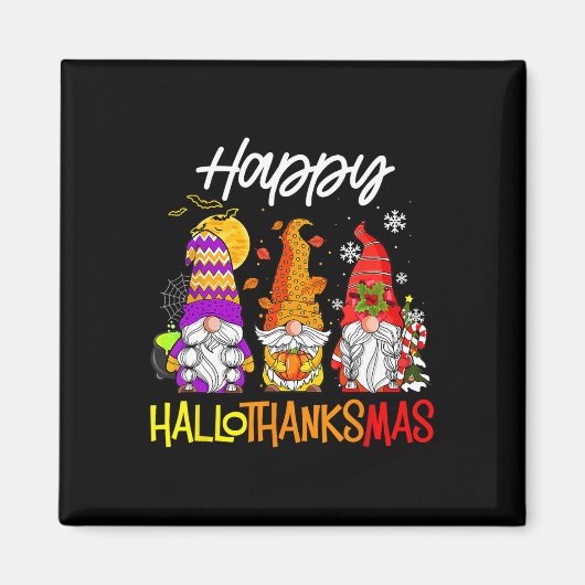 Thanksgiving van Gnomes Halloween Chris Magneet (Voorkant)