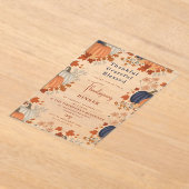 Thanksgiving van grateful Blessed Pumpkin Acryl Uitnodigingen (Laagn)