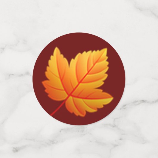 Thanksgiving van herfstbladeren, pompoenen en vruc confetti (Kleine voorkant)