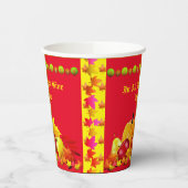 Thanksgiving van het gezin papieren bekers (Links)