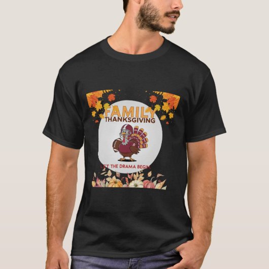 Thanksgiving van het gezin t-shirt (Voorkant)