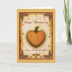 Thanksgiving van het hart over de Miles Kaart