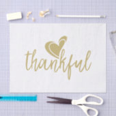 Thanksgiving van het hart tissuepapier (Craft)