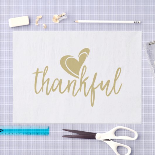 Thanksgiving van het hart tissuepapier (Craft)