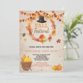 Thanksgiving van het herfst - oogstfestival  kaart (Staand voorkant)