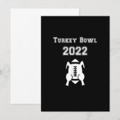 Thanksgiving van het team van Bowl-Football in Tur Kaart (Voorkant / Achterkant)