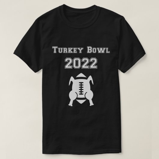 Thanksgiving van het team van Bowl-Football in Tur T-shirt (Design voorkant)